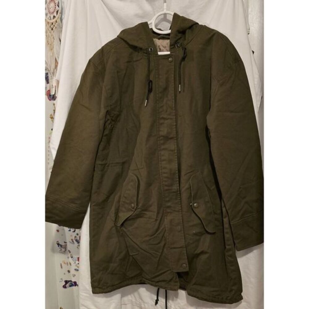 Liz Claiborne L , Olive Green Women's Parker